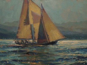Moonlight Sail by Steve Henderson of Steve Henderson Fine Art