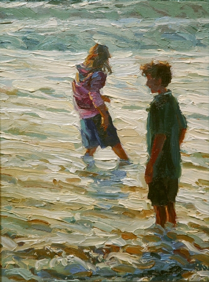 Wading by Steve Henderson of Steve Henderson Fine Art