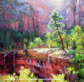 zion utah national park landscape southwest travel steve henderson art