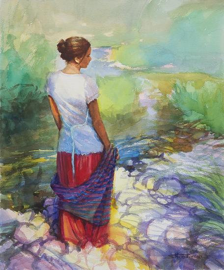 Riverside Muse by Steve Henderson of Steve Henderson Fine Art