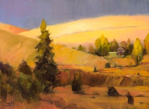More peaceful. This project is difficult indeed, and it's important to rest and meditate. Homeland 2 by Steve Henderson