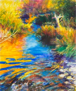 The natural world is a beautiful place, whether it is represented in our kitchen cupboards or in our back yards. Autumnal Reflections by Steve Henderson