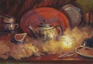 There's the teapot again, this time in an original painting available for sale at Steve Henderson Fine Art.