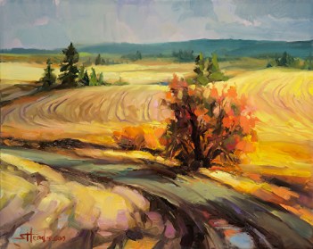 highland road country landscape rural wilderness travel steve henderson painting