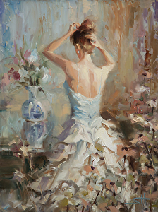 A painting is a reminder of the special time and place where we purchased it. Figurative II, open edition licensed art print at Great Big Canvas.