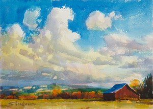 Lonesome Barn, another original watercolor painting available at Steve Henderson Fine Art, is a bonus painting you can paint on the Step by Step Art Success DVD.