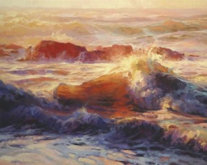 The Bible is like the ocean -- full of life and movement and color and action. Opalescent Sea, original painting at Steve Henderson Fine Art; licensed open edition print at Great Big Canvas.