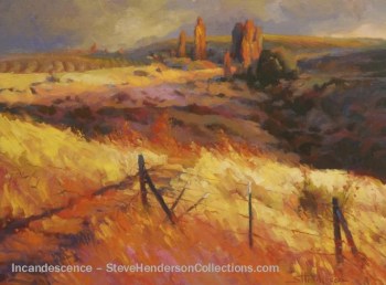 incandescence country field rural meadow landscape steve henderson art painting
